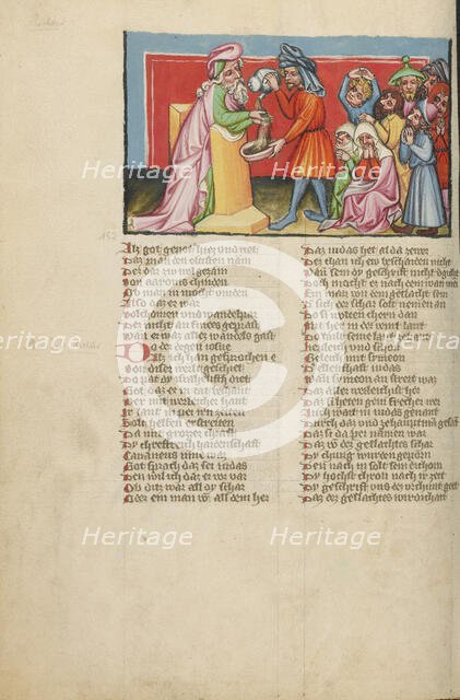 Joshua's Curse; Weltchronik, about 1400-1410. Creator: Unknown.