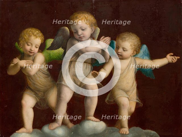 Three Putti, . Creator: Luini; Bernardino (ca. 1480-1532).