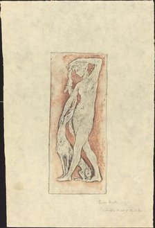 Diane au levrier (Diana and a Greyhound), 1912. Creator: Pierre Roche.