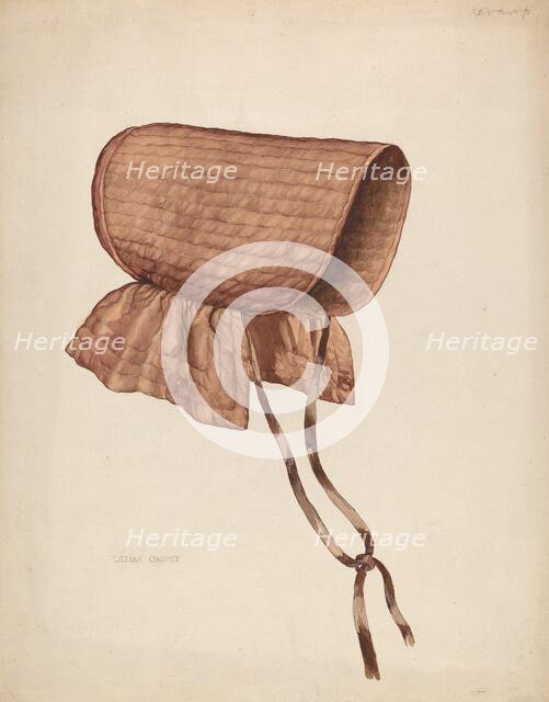 Rain Bonnet, c. 1937. Creator: Lillian Causey.