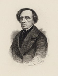 Portrait of the composer Giacomo Meyerbeer (1791-1864), 1875. Creator: Lamotte, Alphonse (1844-1914).