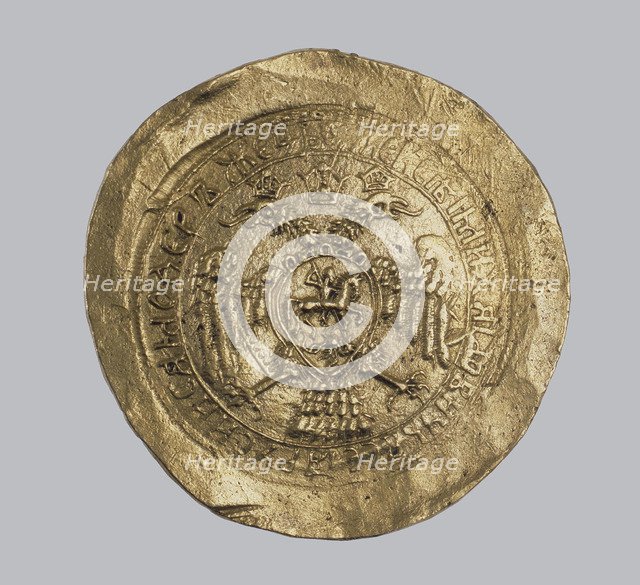 Gold coin of the Tsar Alexis I Mikhailovich of Russia, Between 1645 and 1672. Artist: Numismatic, Russian coins  