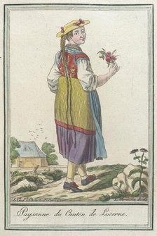 Costumes de Différents Pays, 'Paysanne du Canton de Lucerne', c1797. Creators: Jacques Grasset de Saint-Sauveur, LF Labrousse.