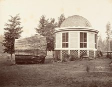 The House over a Stump of a Big Tree, 1865-66, printed ca. 1876. Creator: Carleton Emmons Watkins.
