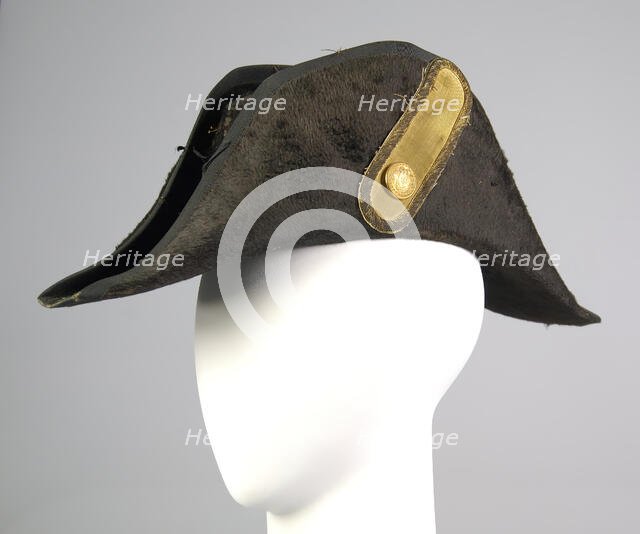 Military bicorne, American, 1875-80. Creator: Bent & Bush.