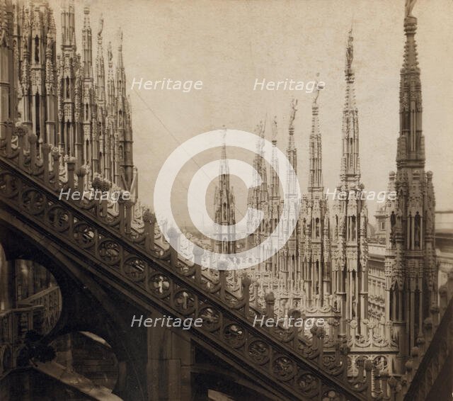 Details of Milan Cathedral, between 1905 and 1915. Creator: Sergey Mikhaylovich Prokudin-Gorsky.