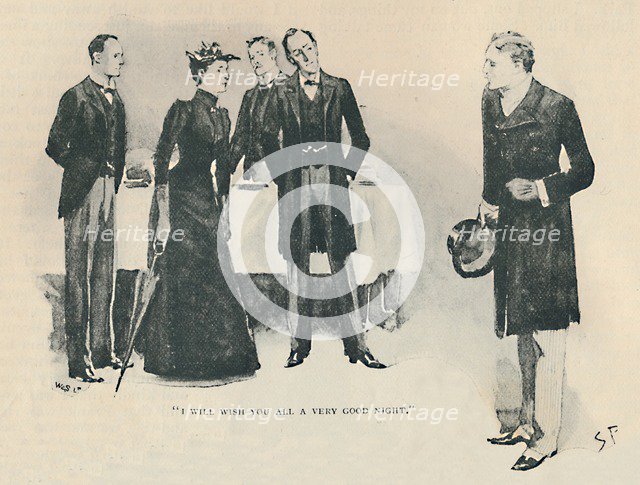 'I Will Wish You All A Very Good Night', 1892. Artist: Sidney E Paget.