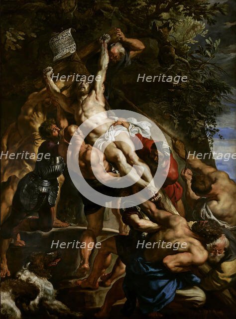 The Raising of the Cross (Triptych, Central Panel), c. 1610. Creator: Rubens, Pieter Paul (1577-1640).