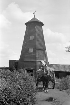 Windmill, Crowfield, Suffolk, 1939. Artist: HES Simmons.