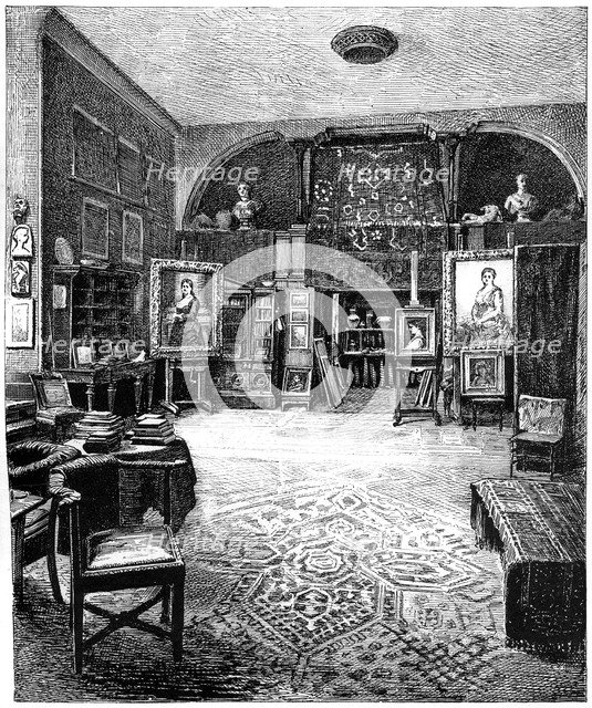 The studio of Sir Frederic Leighton, c1880-1882. Artist: Unknown