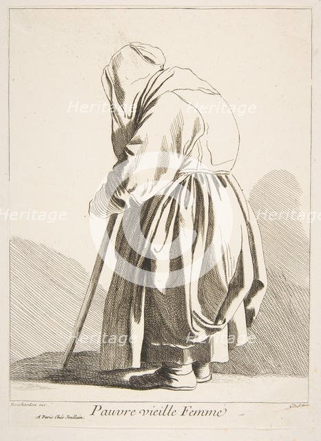 A Poor Old Woman, 1742. Creator: Caylus, Anne-Claude-Philippe de.