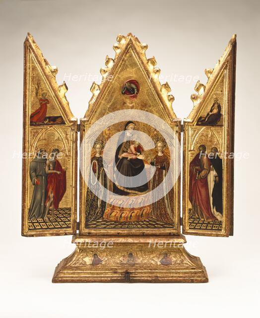 The Virgin and Child with Saints and the Annunciation (image 1 of 14), between c.1427 and c.1430. Creator: Giovanni di Paolo.