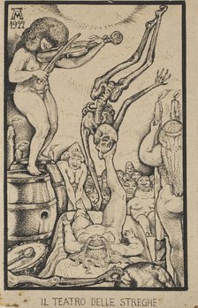 The Witches Theater, 1922. Creator: Martini, Alberto (1876-1954)