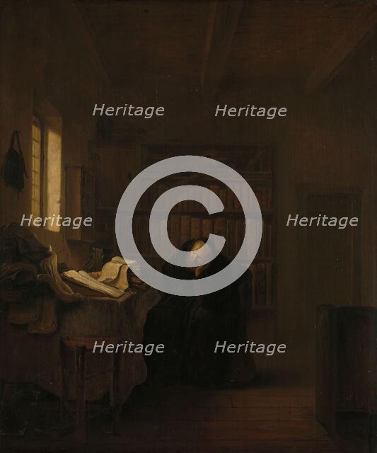 A Scholar in his Study, 1635-1656. Creator: Salomon Koninck.
