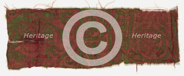 Silk Fragment, 13th century. Creator: Unknown.