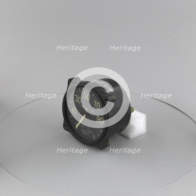 Indicator, Fuel Quantity, ca. 1938. Creator: United States Gauge Co.