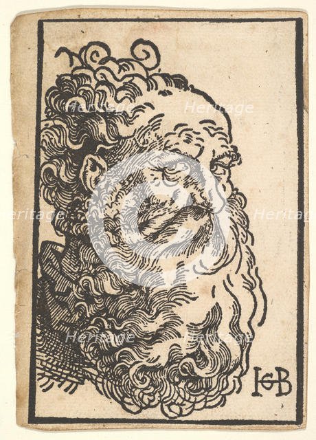 Head of a Bearded Man, ca. 1518-19. Creator: Hans Baldung.
