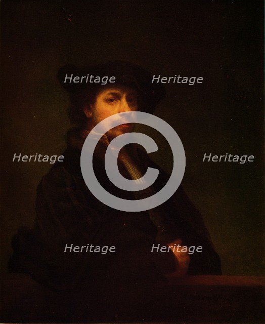 'Copy of Rembrandt's Portrait of Himself.', 1926. Artist: CM Berwick.