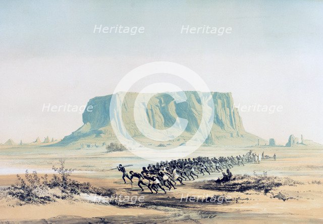 'View of Mount Barkal', Sudan, 1842-1845. Artist: E Weidenbach
