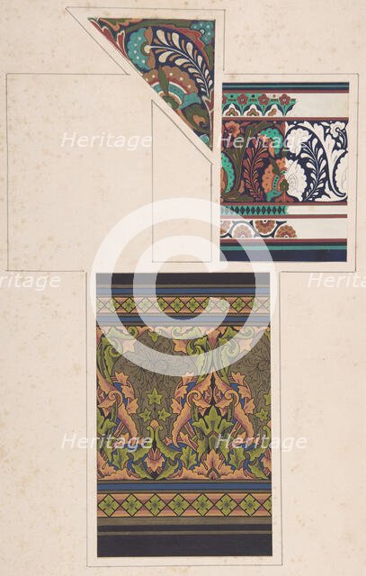 Design drawing, ca. 1883, based on earlier design. Creator: Christopher Dresser.