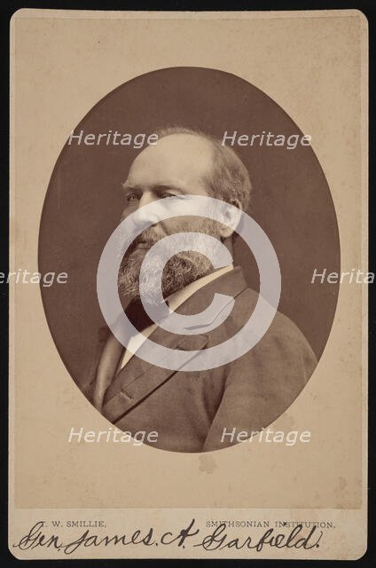 Portrait of James Abram Garfield (1831-1881), June 1880. Creator: Thomas William Smillie.