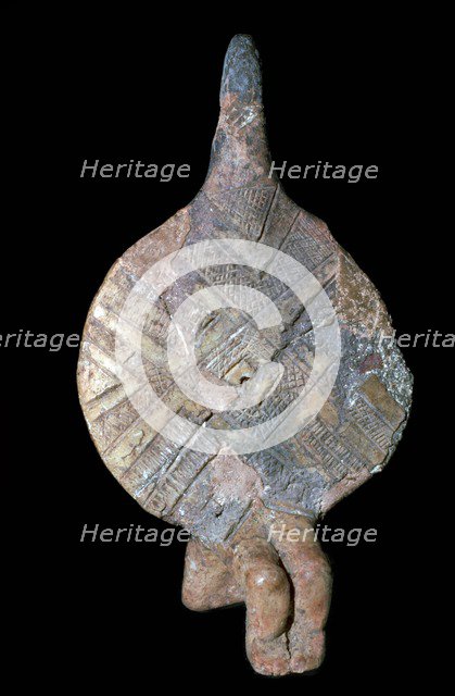 Seated fiddle-idol, 21st century BC. Artist: Unknown