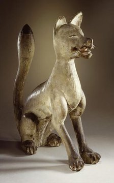 Shinto Sculpture in the Shape of a Seated Fox, 16th century. Creator: Unknown.