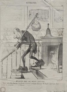 Actualities (No. 128): Mr. Dupin in his little shoes, 1850. Creator: Honoré Daumier (French, 1808-1879).