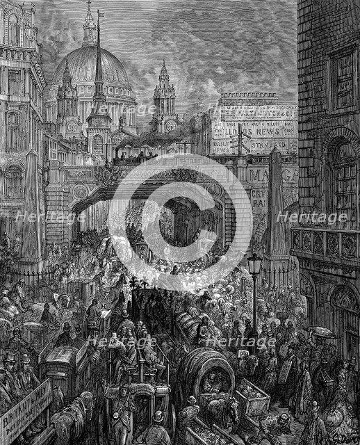 'Ludgate Hill', London, 1872. Artist: Unknown