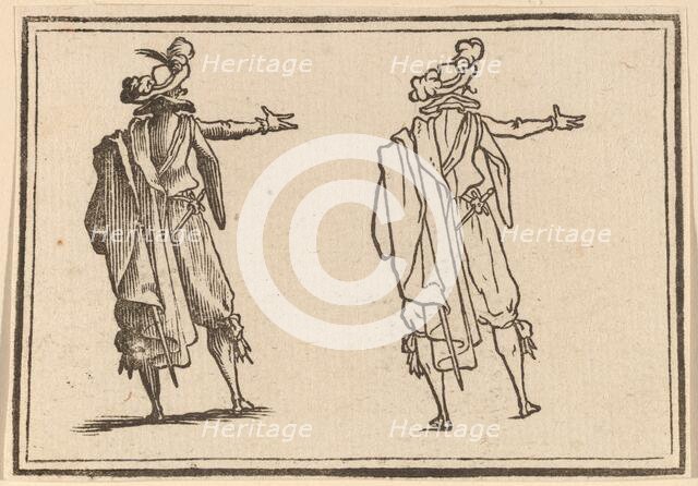 Man Seen from Behind with His Right Arm Extended, 1621. Creator: Edouard Eckman.