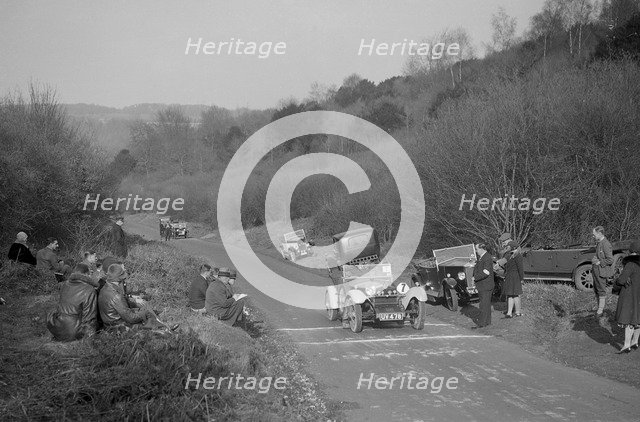 Tracta open 2-seater sports of LM Oliver at the JCC Half-Day Trial, 1930. Artist: Bill Brunell.