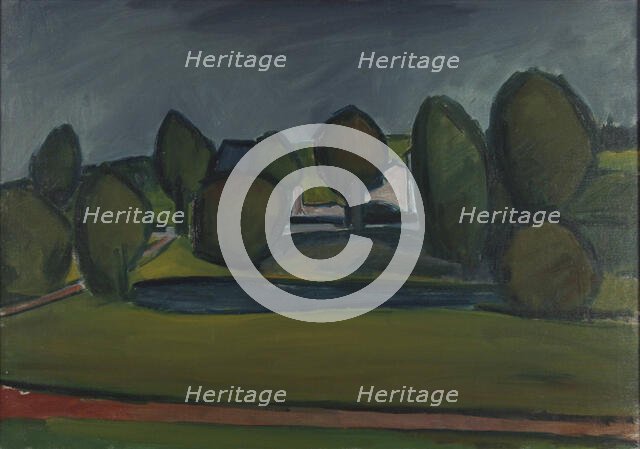 Landscape from Denmark, 1914-1923. Creator: William Lonnberg.