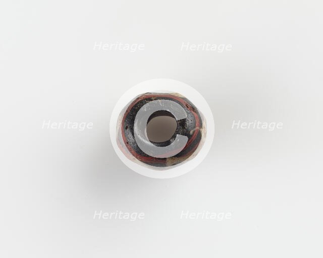 Bead, with a large bore, 6th century. Creator: Unknown.