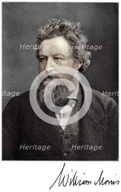 William Morris, 19th-century English artist, writer, socialist and activist, (1901). Artist: Unknown
