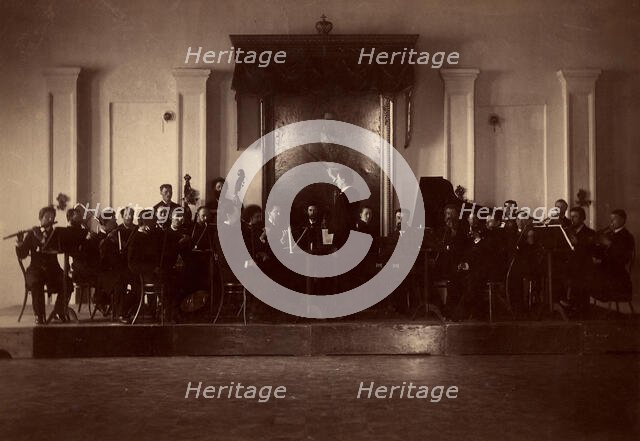 Performance of the First Krasnoyarsk Symphony Orchestra, conductor Sergey Mikhailovich..., 1888. Creator: Unknown.