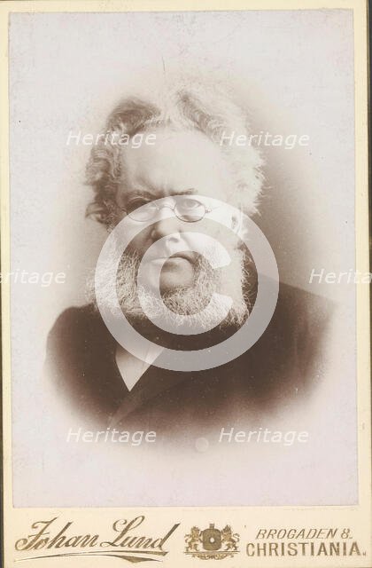 Portrait of Henrik Ibsen (1828-1906), c1886-1890. Creator: Photo studio Johan Lund; Christiania ().