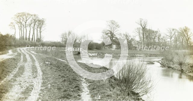 Kelmscott Manor: From the Thames, 1896. Creator: Frederick Henry Evans.