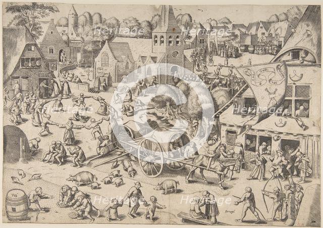 The Kermis at Hoboken, ca. 1559. Creator: Frans Hogenberg.