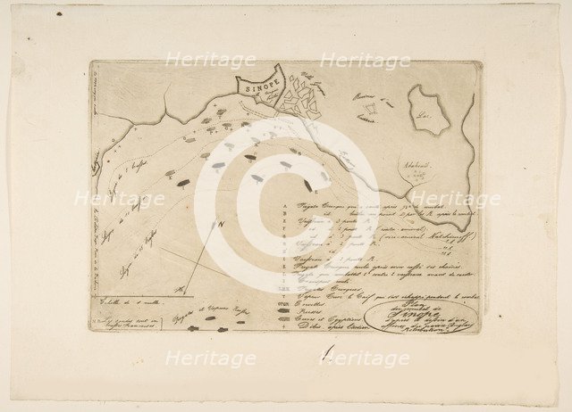 Plan of the Battle of Sinope, 1853.