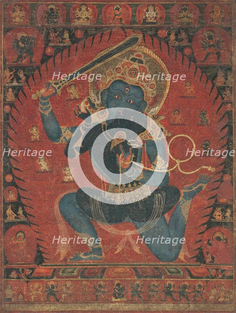 Acala with Consort Vishvavajri, 1525-50. Creator: Unknown.