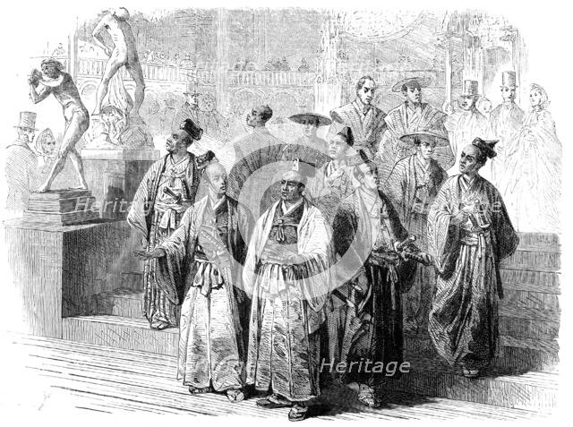 The Japanese Abassadors at the International Exhibition, 1862. Creator: Unknown.