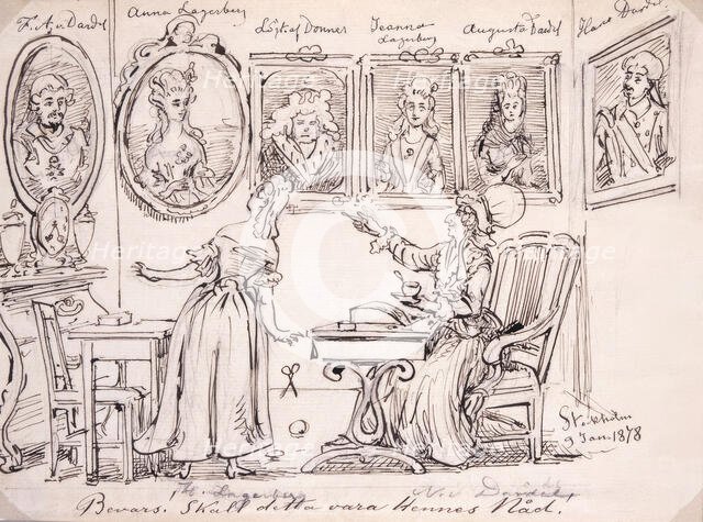 Preserved! Shall this be her grace", 1878.  Creator: Fritz von Dardel.