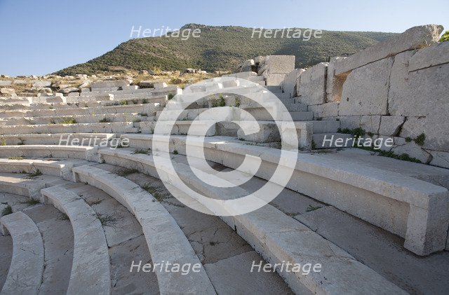 The odeon of the asclepeion at Messene, Greece. Artist: Samuel Magal