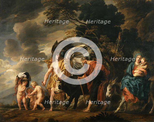 Flight of the Holy Family into Egypt, 1647. Creator: Jacob Jordaens.