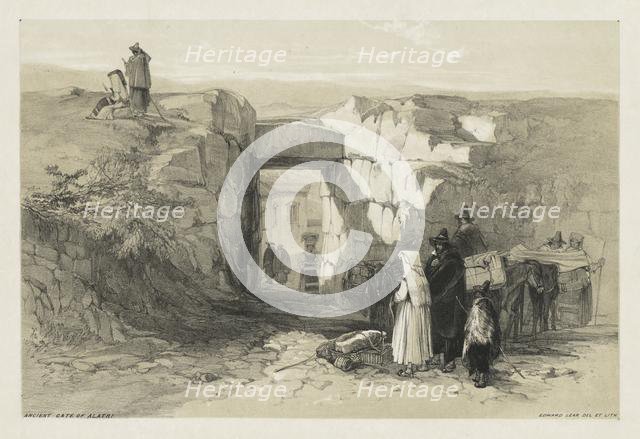 Views of Rome and Its Environs: Ancient Gate of Alatri, 1841. Creator: Edward Lear (British, 1812-1888).