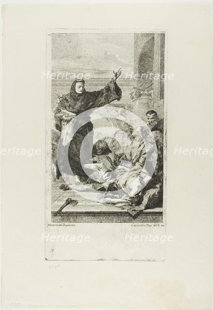 The Miracle of St. Anthony of Padua, c.1737-72. Creator: Lorenzo Tiepolo.