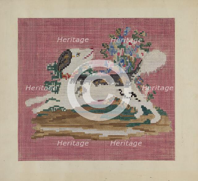 Chair Cover, c. 1937. Creator: Mabel Ritter.