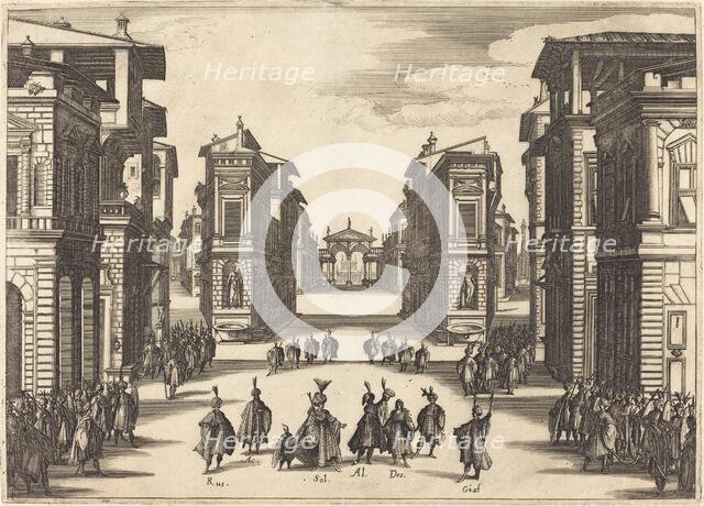 Solimano, Act IV, 1620. Creator: Jacques Callot.