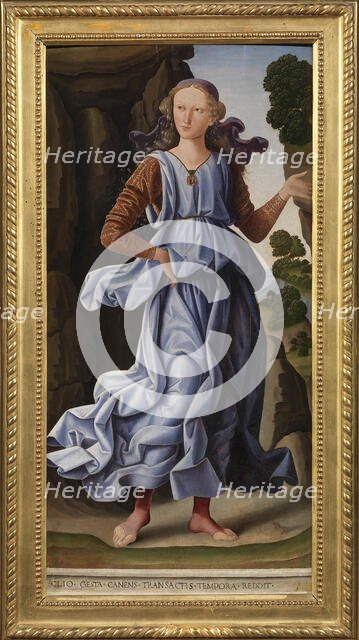 The Muse Clio, ca 1475-1480. Creator: Santi, Giovanni (ca 1435-1494).