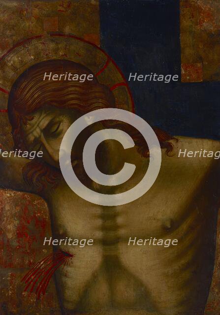 Crucifixion-Fragment of a Croce Dipinta, between 1315-1320. Creator: Paolo Veneziano.